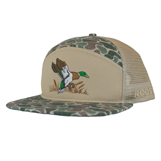 Roost 7 Panel 3D Puff Full Color Duck Logo (RH-R-88)