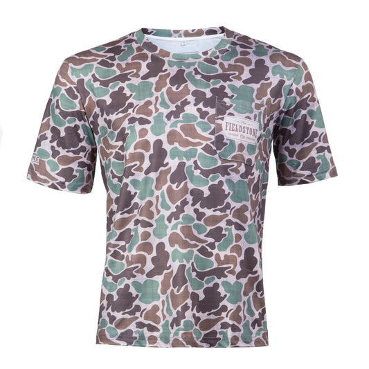 Dry-Fit Pocketed Short Sleeve Camo