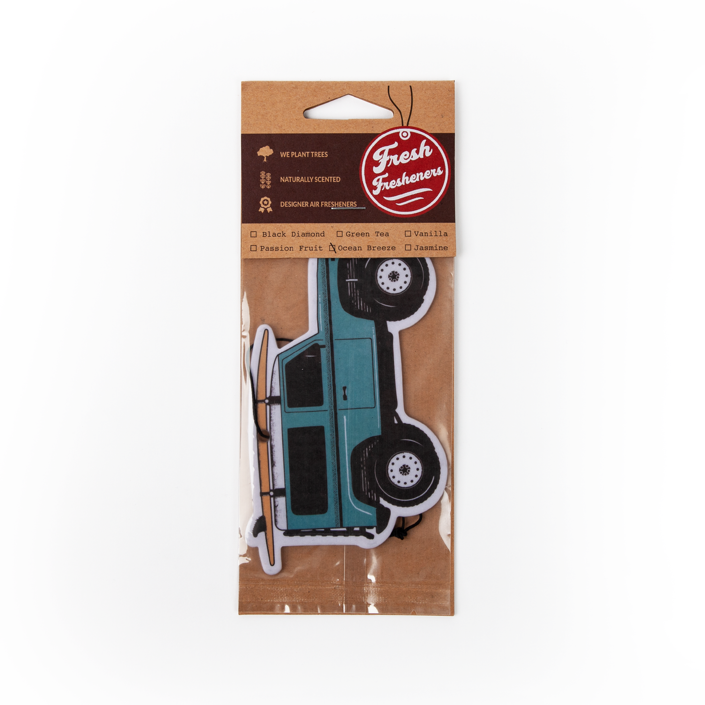 Defender with Surfboard Air Freshener